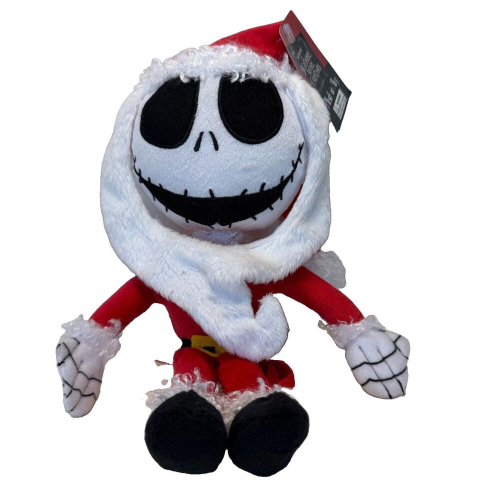 Nightmare Before Christmas Santa Jack Skellington Plush NWT Doll Only